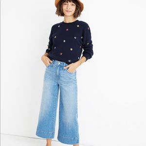 Madewell Wide-Leg Crop Jeans (Delaney wash)